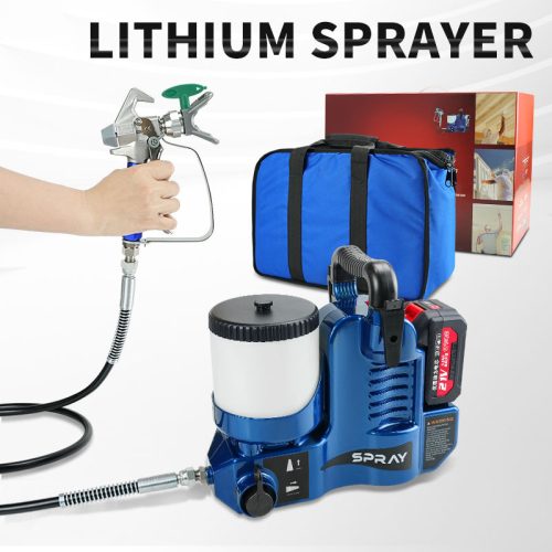 Customizable 500W Portable Lithium Airless Paint Sprayer – Six-Speed Regulation for Heavy-Duty Applications - Image 4