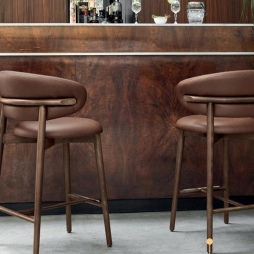 Metal Steel Leather Modern High Stools Bar Chair - Image 3