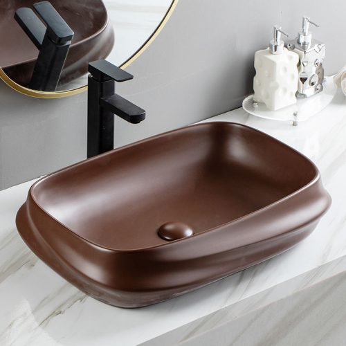 Luxury Basin Lavabo Wash Basin Above Counter Top Art Sink - Image 4