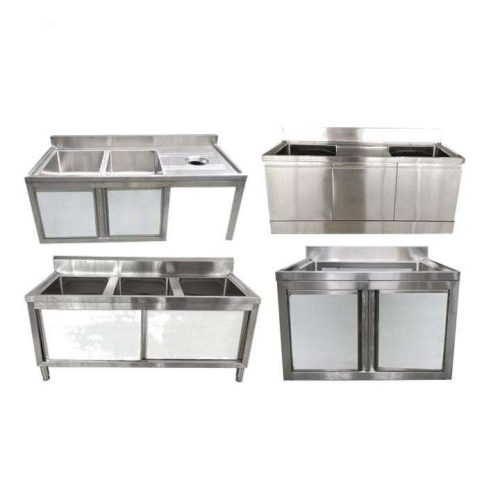 304 Stainless Steel Sink Table Or Work Table for Hotels And Restaurants - Image 4