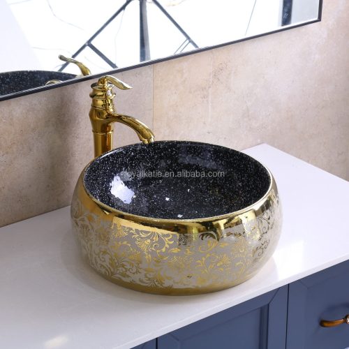 Lavabo Fancy Bathroom Ceramic Wash Basin Table Top Sinks Bowl Art Basin - Image 5