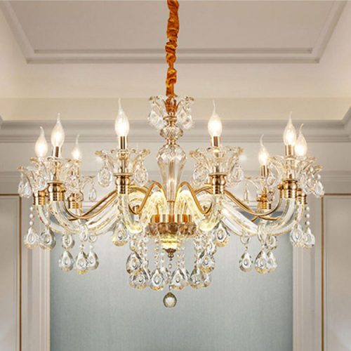 Indoor Crystal Chandelier Living Room Lamp Luxury Villa Dining Room Pendant Lamp Creative Decorative Wall Lamp - Image 5