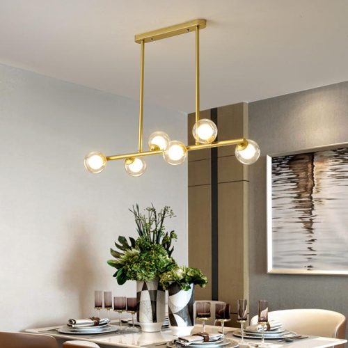 Luxury Dining Room Modern Hotel Pendant Light Classic Gold and Black Glass Chandelier Vintage LED Ceiling Lamp (2 MOQ is required) - Image 5