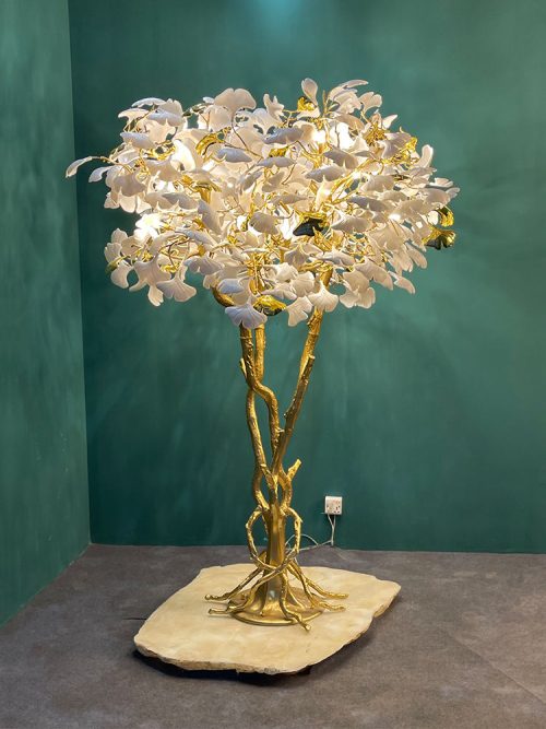 Gold Floor Lamp With Modern Living Room Uplighter - Image 5