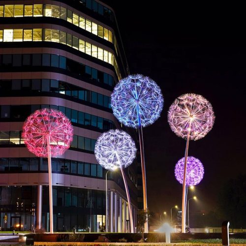 Custom Dandelion Lamp Festival Decoration Outdoor Waterproof Landscape Art Wedding Decoration Lighting (2 MOQ is required) - Image 5