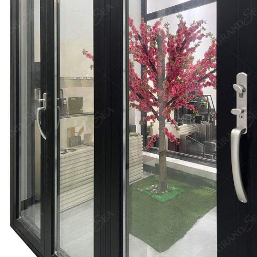 Waterproof Accordion Mosquito Screen Sliding Patio Aluminum Folding Glass Door - Not Including Handle 1 Square Feet Price - Image 5