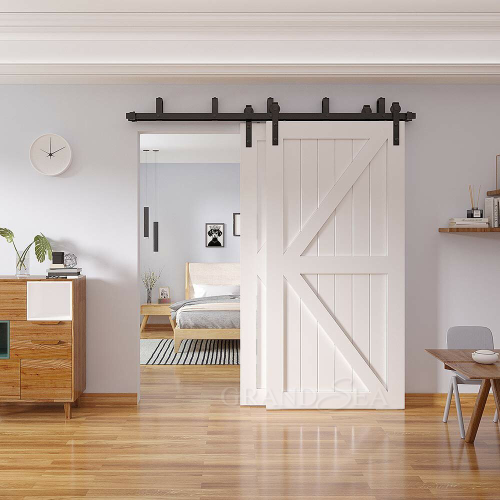 Manufactured Solid Wood Soundproof Interior Sliding Barn Doors - Image 5