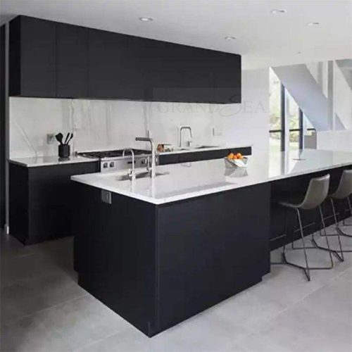 Customized Black Lacquer Finish Modern Designs Kitchen Cabinet ( 1 square meters price) - Image 5