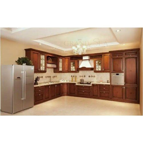 Customized High Technical Modular Solid Cherry Maple Wood Kitchen Cabinet ( 1 square meters price) - Image 5