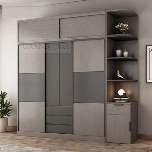 Bedroom Furniture Clothes Storage Solid Wood Wardrobe(1 Square Feet Price) - Image 5