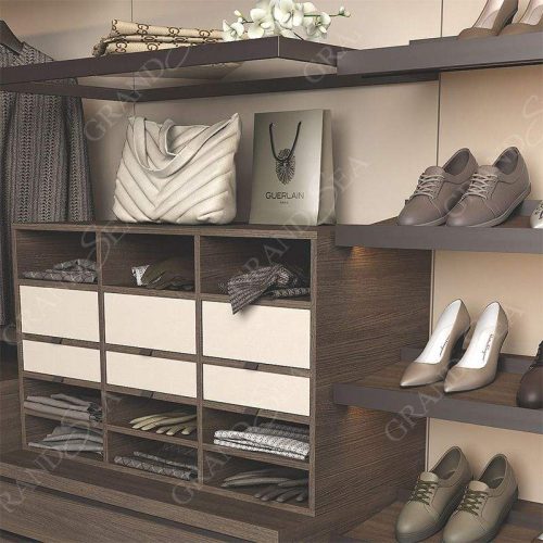 Matt Color Open Wardrobe Clothes Organizer Closet Storage Wardrobe For Bedroom Cloakroom(1 Meter Price) - Image 5