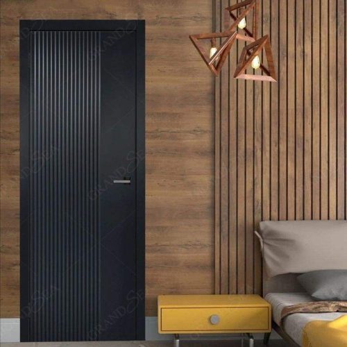 Internal Single Painted Wooden Swing Doors For Houses Classical Bedroom Casement (1 Square Meters Price) - Image 5