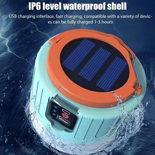 USB Rechargeable White LED Camping Lamp Outdoor Solar Portable Lantern Emergency Fishing Barbecue Lighting Outdoor Adventures (10 MOQ is required) - Image 6