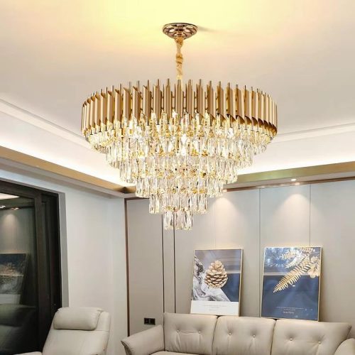 Luxury Modern Crystal Chandelier Ceiling Light for Living Room Chandelier Light Led Hanging Light and Hanging Lamps Round Hotel (2 MOQ is required) - Image 6