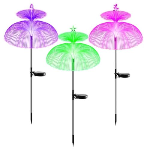 IP65 Solar LED Colorful Jellyfish Fireworks Light Small Garden Decoration DC Fiber Optic Christmas Meteor Shower Atmosphere (10 MOQ is required) - Image 6