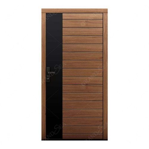 Interior Main Door Wooden Front Stainless Steel Framed Wooden Casement Door - Not Including Handle 1 Square Feet Price - Image 6