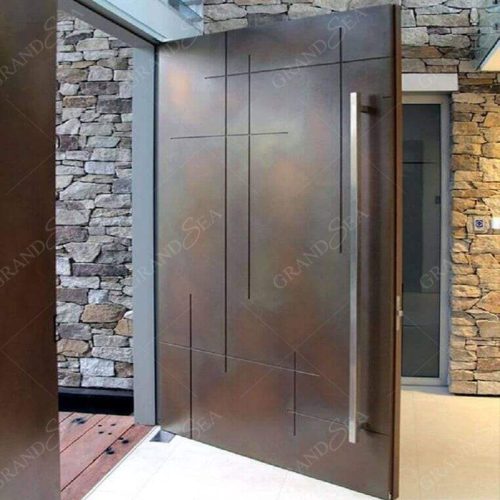 Front Door Exterior Security Metal Pivot Door - Not Including Handle 1 Square Meters Price - Image 7