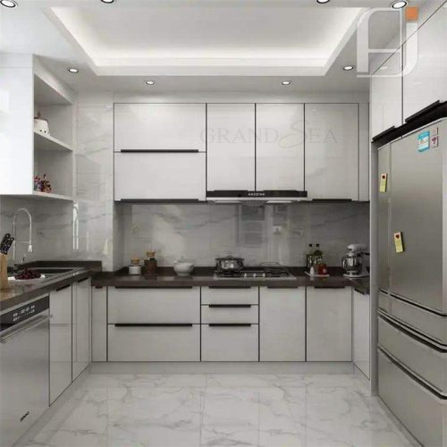 Production Kitchen Cabinets Automatic Unit Small Furniture Whole Kitchen Cabinet Set ( 1 square meters price) - Image 6