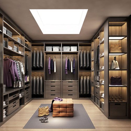 Bedroom Wardrobe Furniture Set Wooden Wall Wardrobe 5 Door DIY Walk In Closet(1 Square Meters Price)