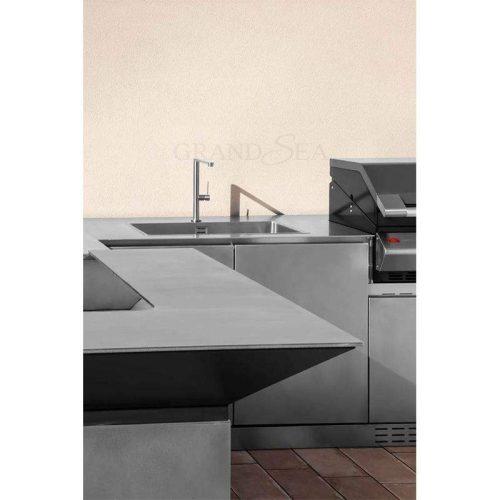 Outdoor BBQ Kitchen Cabinet Island – 1 Meter Price - Image 6