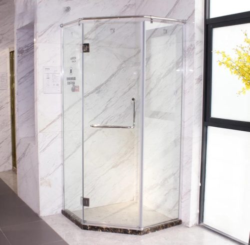 Ancient Prientes Pattern Shower Door Folding Glass Shower Room 3 Panel ( 1 square meters price) - Image 6