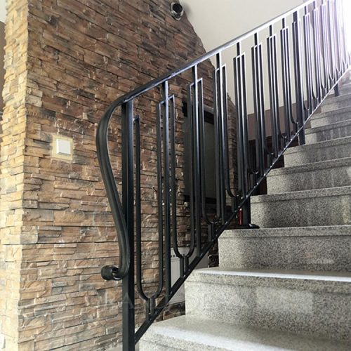 Modern Cast Iron Grill Design High Quality Wrought Iron Handrail For Stairs ( 1 square meters price) - Image 6