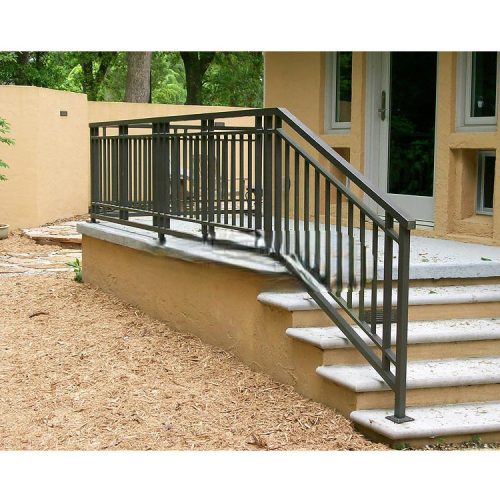 Low Exterior Stairs Wrought Iron Handrail ( 1 square meters price) - Image 6