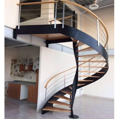 High Quality Staircase Modern Villa Curved Stair Spiral Staircase (1 Square Meters Price) - Image 6