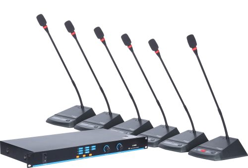 Professional Gooseneck Mic Desktop 6-Channel Wired Microphone - Image 5