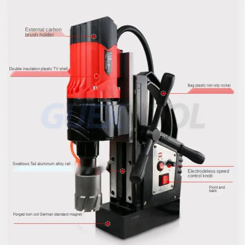 Adjustable Speed Magnetic Drill – Tapping and Forward/Reverse Electric Tool - Image 6