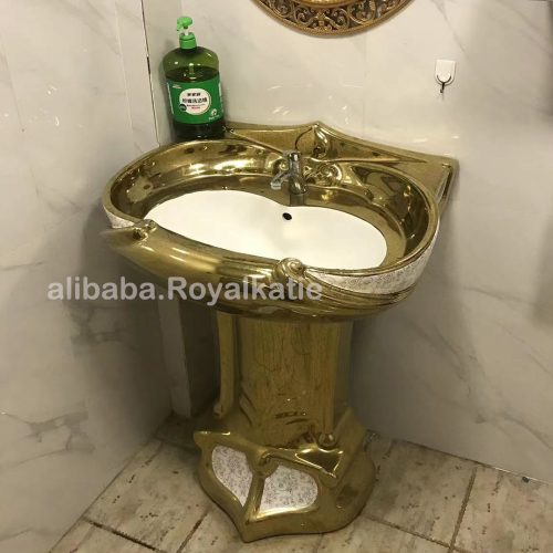 Luxury Design Ceramic Plating Gold Color Bathroom Toilet Bowl - Image 6