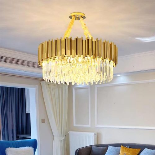 Luxury Modern Crystal Chandelier Ceiling Light for Living Room Chandelier Light Led Hanging Light and Hanging Lamps Round Hotel (2 MOQ is required)