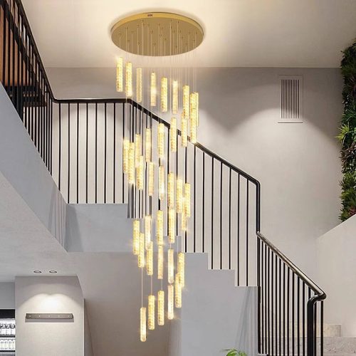 High Quality Crystal Decorative Large Project Hotel Lobby Villa Staircase Custom Chandelier Pendant Light(2 MOQ is required) - Image 7