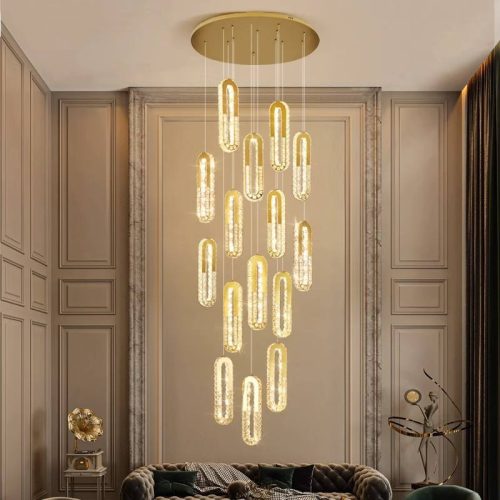 Hotel Bedroom Dining Room Ceiling Pendant Lights Fixtures Lighting Modern Luxury Chandeliers Gold Crystal Contemporary(2 MOQ is required) - Image 7