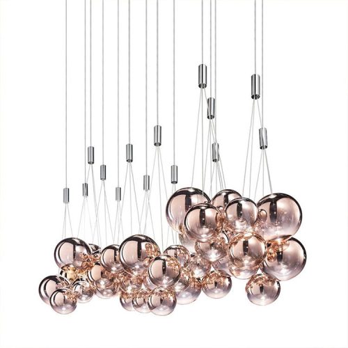 Nordic Pendant Lamps Modern Chandelier Classic Home Decor LED Round Led Bubble Ball Modern Glass Pendant Light Living Room Iron(10 MOQ is required) - Image 7