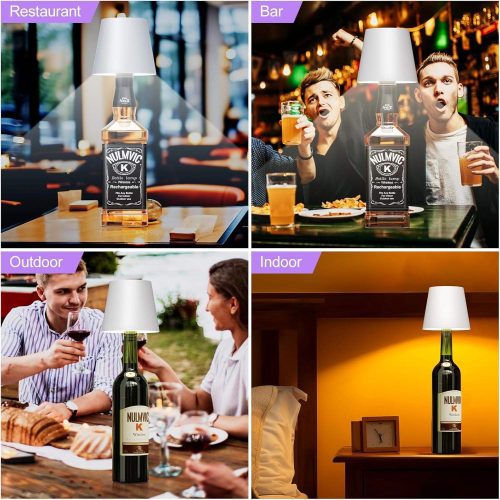 Wireless Portable Bottle Lamps Waterproof Cordless LED Wine Any Bottle Stepless Dimming Light Bars Outdoor Dining Room Desk Lamp (10 MOQ is required) - Image 7