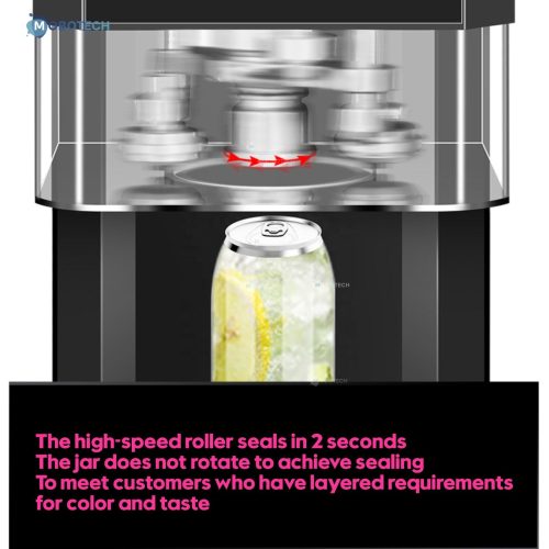 High Quality Full Automatic Can Cup Sealing Machine Beverage Bottle Jar Beer Tin Cup Pop Can Sealer Canning Can Sealer Machine - Image 7