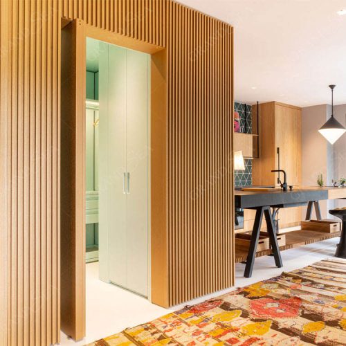 Frameless Secret Doors Wood Veneer Invisible Flush Wooden Invisible Door - Not Including Handle 1 Square Meters Price - Image 7