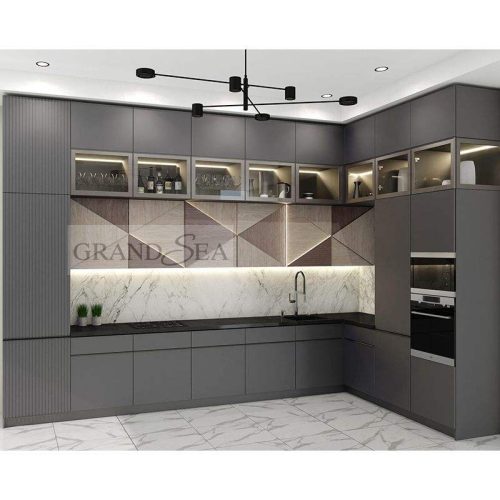 Ready to Assemble Luxury Kitchen Cabinet Modern Kitchen Cabinet Kitchen Furniture Set ( 1 square meters price) - Image 7