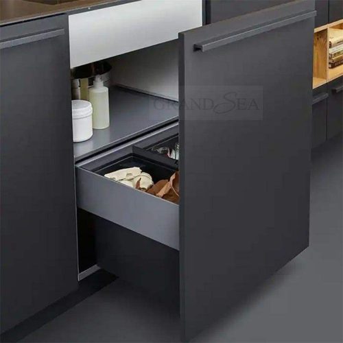 Customized Black Lacquer Finish Modern Designs Kitchen Cabinet ( 1 square meters price) - Image 7