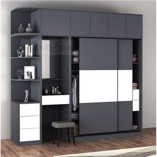 Bedroom Furniture Clothes Storage Solid Wood Wardrobe(1 Square Feet Price) - Image 7