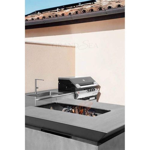 Outdoor BBQ Kitchen Cabinet Island – 1 Meter Price - Image 7