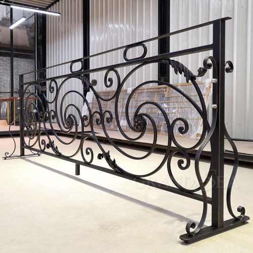 High Quality Wrought Iron Balustrades & Handrails for Hospital Staircase Railing ( 1 square meters price) - Image 8