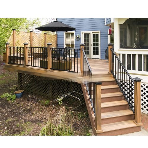 Low Exterior Stairs Wrought Iron Handrail ( 1 square meters price) - Image 7