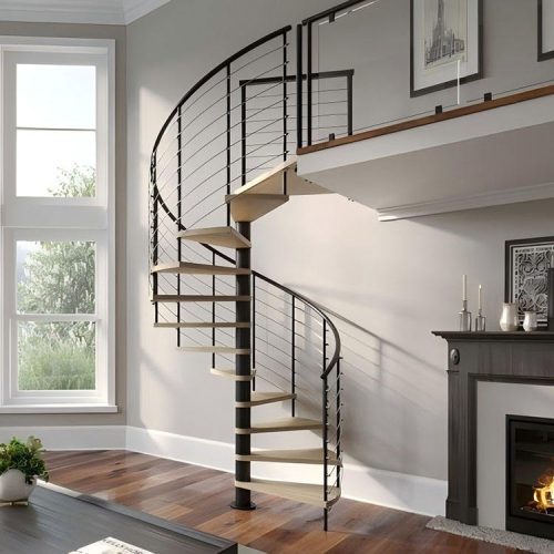 Modern Indoor Wooden Spiral Staircases ( 1 square meters price) - Image 7