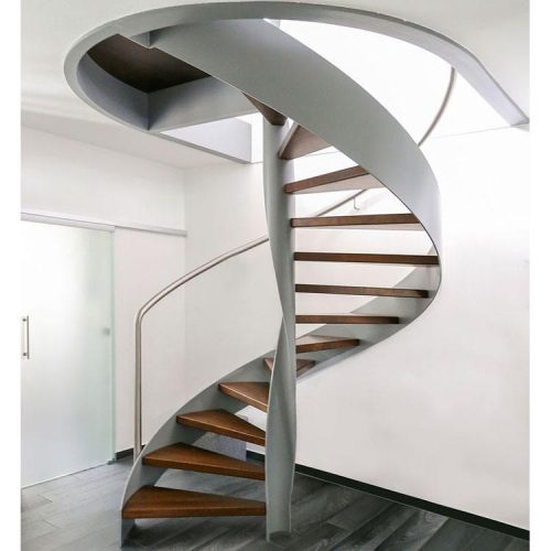 High Quality Staircase Modern Villa Curved Stair Spiral Staircase (1 Square Meters Price) - Image 7