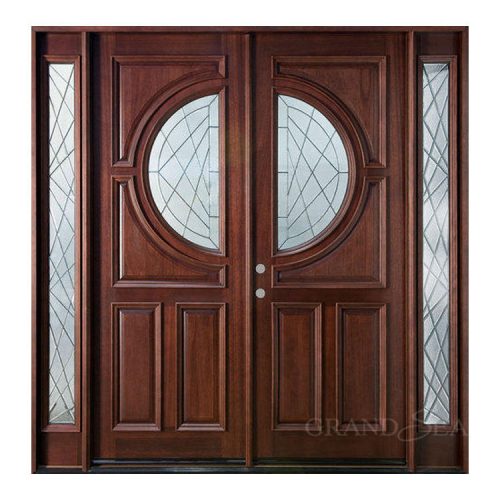 Classical Teak and Cherry Carved Main Door (Price Per Square Meter) - Image 7