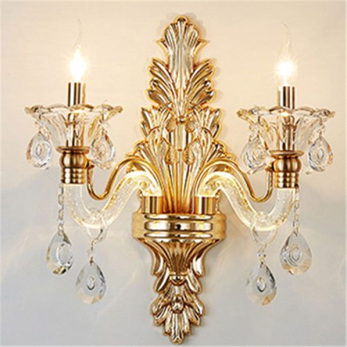 Indoor Crystal Chandelier Living Room Lamp Luxury Villa Dining Room Pendant Lamp Creative Decorative Wall Lamp - Image 7