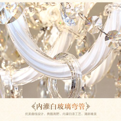 Luxury Crystal Chandeliers Modern Glass Hanging Lamps Living Room Hotel Decorative Ceiling Lighting Pendant Chandelier Lights - Image 7